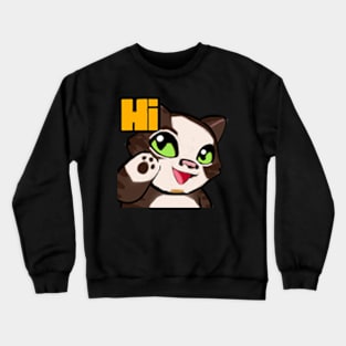 Simba Emote Waving Hi Crewneck Sweatshirt